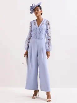 Phase Eight Blue Petite Winona Lace Jumpsuit Sale