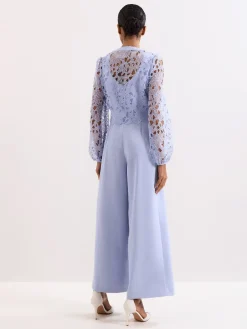 Phase Eight Blue Petite Winona Lace Jumpsuit Sale