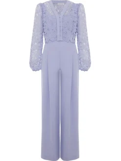 Phase Eight Blue Petite Winona Lace Jumpsuit Sale