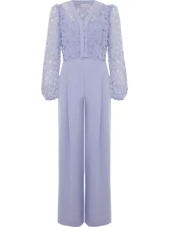 Phase Eight Blue Winona Lace Jumpsuit Clearance