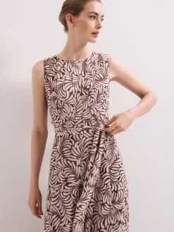 Phase Eight Brown Janine Leaf Jumpsuit Clearance