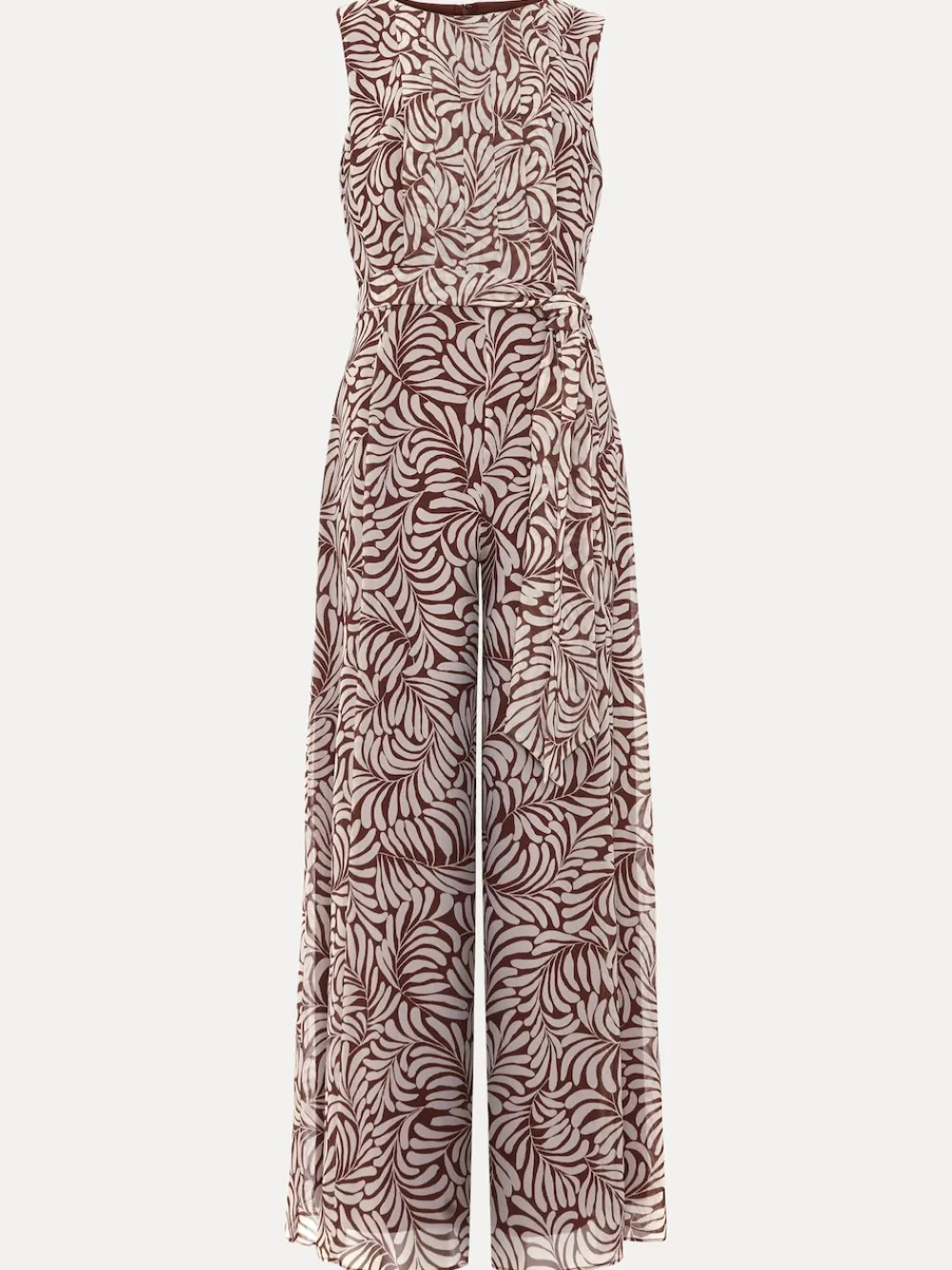Phase Eight Brown Janine Leaf Jumpsuit Clearance