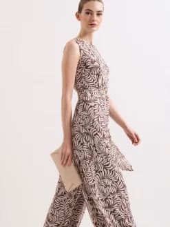 Phase Eight Brown Petite Janine Leaf Jumpsuit Online