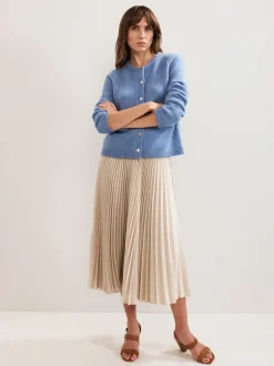 Phase Eight Natural Sybilla Midi Skirt