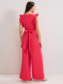 Phase Eight Pink Ayla Ruffle Jumpsuit New