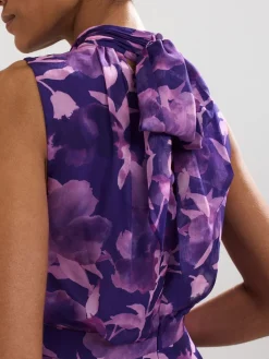 Phase Eight Lucinda Spot Dress Purple New