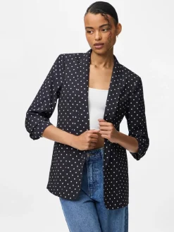 PIECES Black 3/4 Length Sleeve Blazer