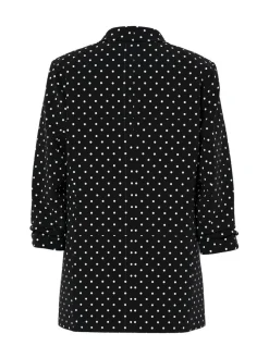 PIECES Black 3/4 Length Sleeve Blazer