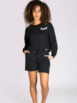 Pineapple Black Cargo Womens Shorts Hot