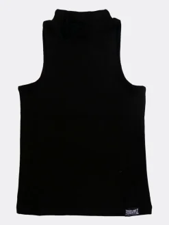 Pineapple Black High Neck Barbarella Sleeveless Top Online