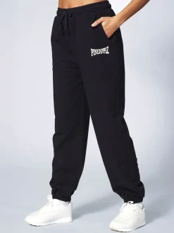 Pineapple Oversized Pocket Cuffed Joggers Black Clearance