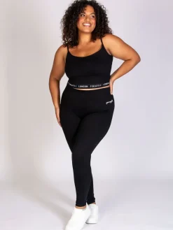 Pineapple Womens Wide Waistband Leggings Black Best