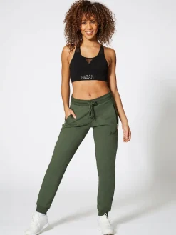 Pineapple Forest Green Skinny Zip Joggers Outlet