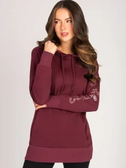 Pineapple Red Longline Hoodie New