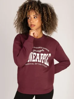 Pineapple Red Womens Logo Sweatshirt Discount