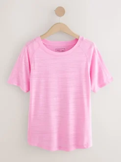 Next Active Crew Neck Lightweight Short Sleeve T-Shirt Pink Best