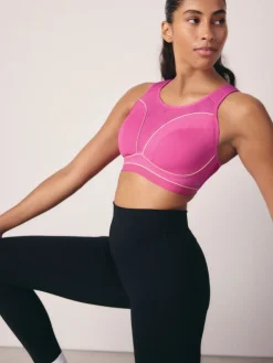 Next B-G Active Sports High Impact Dry Tech Non Pad Bra Pink Sale