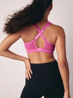 Next B-G Active Sports High Impact Dry Tech Non Pad Bra Pink Sale