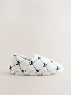 Next Borg Shoot Slippers Pink Bow