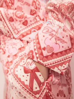 Next Pink Bows Satin Button Through Pyjamas Best