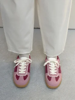 Next Pink Cord Forever Comfort® Lace-Up Trainers Hot