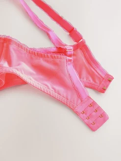 Next Pink DD+ Non Pad Plunge Premium Embroidery Bra Online