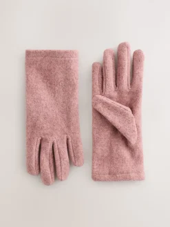 Next Pink Fleece Gloves Hot