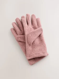Next Pink Fleece Gloves Hot