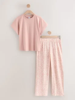 Next Pink Floral Short Sleeve Pyjamas Online