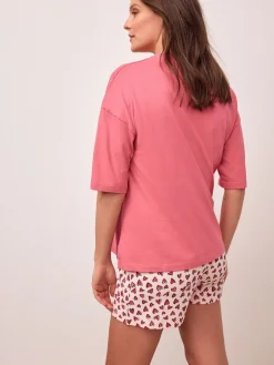 Next Pink Heart Maternity Short Set Pyjamas Best