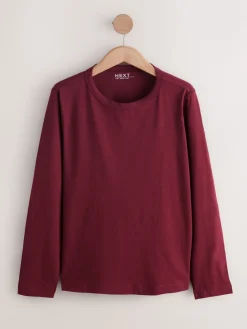 Next Long Sleeve Crew Neck T-Shirts 5 Pack Pink New