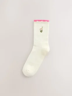 Next Pink Matcha Cushion Sole Sports Ankle Socks 3 Pack Online