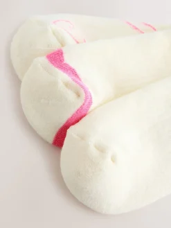 Next Pink Matcha Cushion Sole Sports Ankle Socks 3 Pack Online