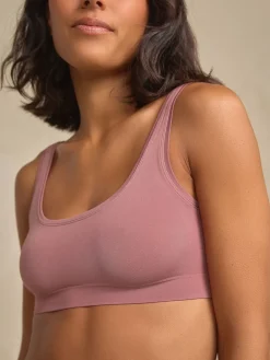 Next N.Premium Super Soft Seamless Crop Bra Pink
