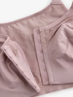 Next Total Support Front Fastening Back Smooth & Support Bra Pink Sale