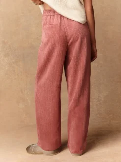 Next Pink Wide Leg Soft Cord Trousers Sale