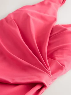 Next Wrap Tummy Control Swimsuit Pink New