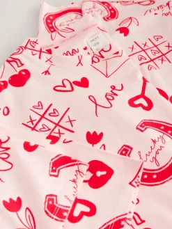 Next Nightie Pink/Red Heart Outlet