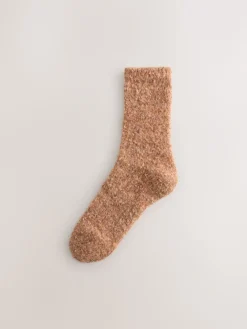 Next Boucle Cosy Socks 2 Pack Pink/Rust