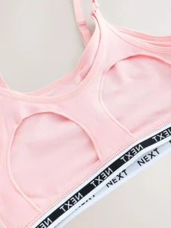 Next Maternity Nursing Crop Ultimate Comfort Tops 2 Pack Pink/White Hot