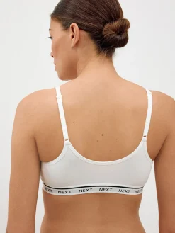 Next Maternity Nursing Crop Ultimate Comfort Tops 2 Pack Pink/White Hot