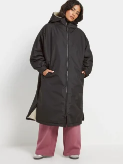 PixieGirl Petite Black Fleece Lined Changing Robe Hot