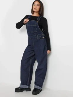 PixieGirl Petite Blue Straight Leg Dungarees Hot