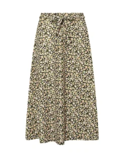 PixieGirl Petite Green Petite Self Belted Midi Skirt Outlet