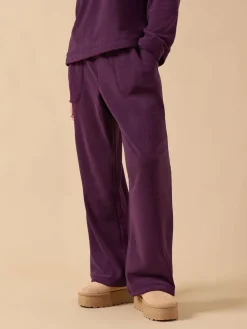 PixieGirl Petite Microfleece Wide Leg Joggers Red Best