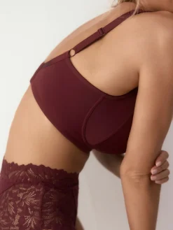 Next F-K Ultimate Comfort Cup Padded Strap Non Pad Non Wired Bra with Side Support Plum Purple Hot