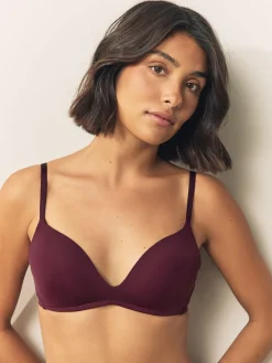 Next A-E Push Up Padded Non Wired Smoothing Bras 2 Pack Plum Purple/Navy Discount