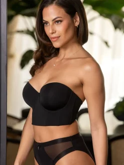 Pour Moi Bustier Definitions Bra Black Clearance