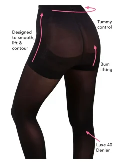 Pour Moi Definitions 40 Denier Shaping Control Tights Black Online