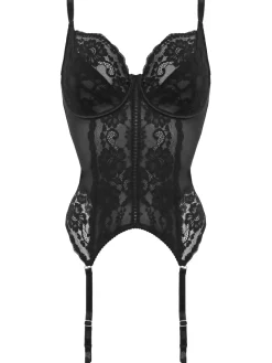 Pour Moi Fleur Non Padded Underwired Balcony Basque Black Sale